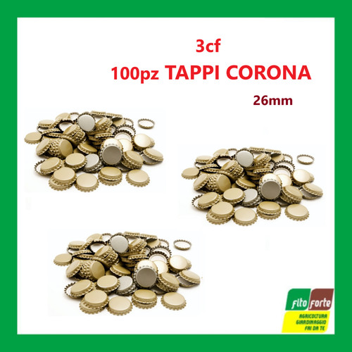 3cf 100 tappi corona - 100,