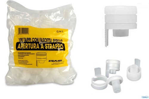 Tappi plastica con - in, fascetta